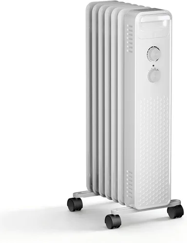 Vista 9 de ZAFRO 1500 W Calentador Eléctrico de Radiador Lleno de Aceite con Termostato Ajustable, Protección Contra Sobrecalentamiento y Vuelco, Bajo Nivel