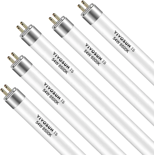 Vista 8 de VIVOSUN Bombillas T5 de crecimiento de 2 pies y 22 pulgadas, 24 W, 6500 K, tubos fluorescentes HO, bombilla blanca fría T5 para lámparas T5 de 22