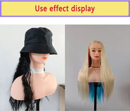 Vista 4 de Soporte para cabeza de maniquí de hombro, plataforma de hombro para exhibición de cosmetología, entrenamiento de peluquería en casa y salón