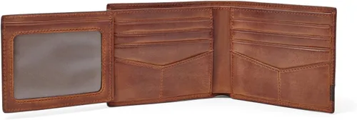 Vista 2 de Fossil Quinn Flip ID Billetera Bifold Marrón ML3644