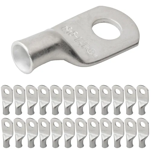 Vista 223 de SELTERM 5 piezas terminales de cable de cobre estañado 1/0 AWG perno de 1/2", extremos de cable de batería, terminales de anillo, conectores