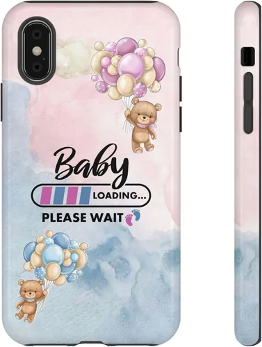Vista 13 de Cute Baby Loading Phone Case for iPhone Models and Variants - Sweet Maternity Phone Cover for Pregnancy Reveal or Baby Shower