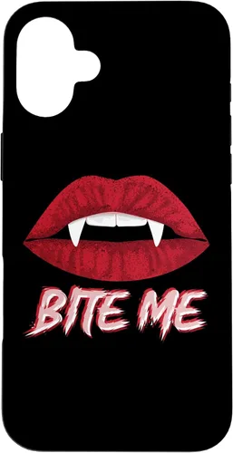 Vista 23 de Bite Me Vampire Fangs DIY Halloween for Aspiring Dracula Case for iPhone 17