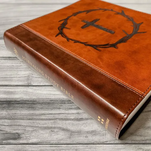 Vista 3 de Biblia de Estudio con Diario ESV con Letras a Mano y Grabado Láser, Regalo Personalizado, Grabado de Nombre Personalizado Disponible