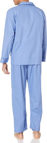 Vista 3 de Woven Plain-Weave Pajama Set