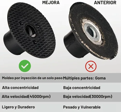 Vista 8 de Kit de pulidora neumática mini lijadora orbital, herramienta de preparación de superficie de ángulo recto de aire de 2 pulgadas con 41 discos