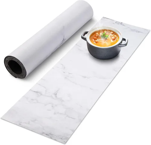 Vista 10 de Tapete de mesa de salvamanteles para platos calientes, 12 x 40 pulgadas, resistente al calor, impermeable, decorativo, para granja, cocina