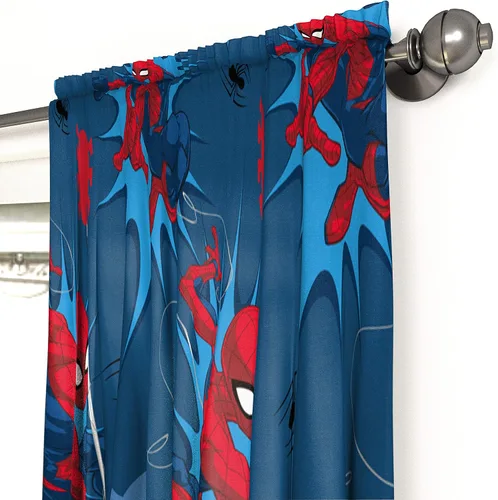 Vista 6 de Jay Franco Marvel Spiderman Burst - Juego de ropa de cama individual y cortinas de Spidey Daze