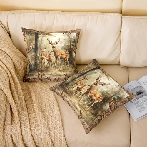 Vista 91 de Guitar Print Double Sides Print Pillow Covers 16"x16",Music Themed Bass Instruments Pillowcase Soft Square Cushion Cases,Rustic Music Score Note