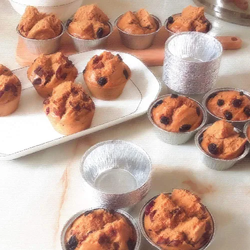 Vista 6 de Kingrol Paquete de 300 moldes de papel de aluminio, tazas desechables de 4 onzas para tarta, cupcake, soufflé, aperitivo
