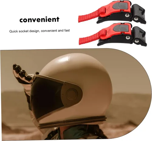 Vista 3 de Zerodeko 2 accesorios de hebilla de liberación rápida para motocicleta, clips duraderos para correa de barbilla, accesorios versátiles y fiables