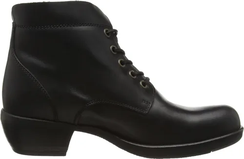Vista 6 de Mujeres Fly London Mesu encaje hasta tacón cubano moda tobillo botas