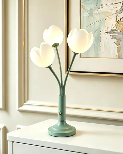 Vista 19 de Lightdot Lámpara de Mesa de Flores Doradas para Dormitorio, 2 Cabezas Florales 3000K Luz Blanca Cálida Regulable Lámparas de Mesita de Noche
