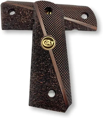 Vista 3 de 1911 Original Series US Logo Wooden 1911 Grips, Ambi Safety Cut, Handgun-Pistol Grips, 1911 Wood, Full Size, 1911 Accessories, Gift for Veterans