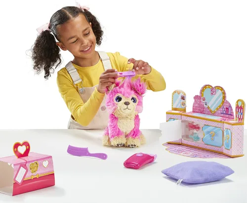 Vista 9 de Little Live Scruff-A-Luvs Cutie Cuts: Afeitar, revelar y estilizar, mascota de peluche rescatada - cachorro rosa
