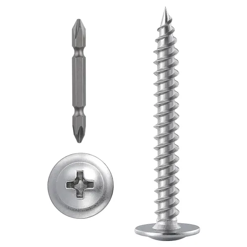Vista 27 de Tornillos WenSilon #4×1" de cabeza de armadura Phillips para madera con galvanizado negro, autorroscantes para metal rápido.