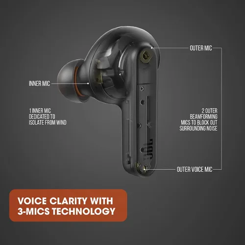 Vista 5 de JBL Live PRO+ TWS True Wireless in-Ear - Auriculares Bluetooth con cancelación de ruido, hasta 28 horas de batería, con micrófonos, carga Beige/arena