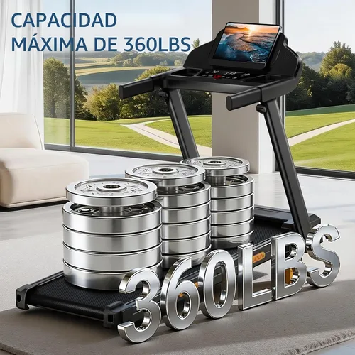 Vista 4 de CURSOR FITNESS 14% Incline Treadmills for Home Up to 360Lbs