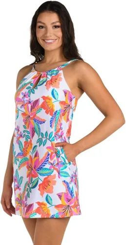 Vista 17 de 24th & Ocean Vestido de cuello alto para mujer Aguamarina/ Ibiza Palms