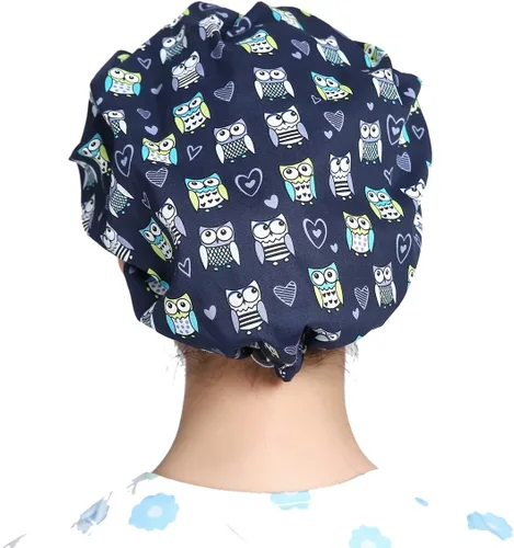 Vista 5 de Gorra de trabajo para mujer, ajustable, con banda para el sudor, clásica, para cola de caballo