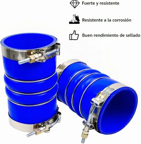 Vista 4 de Mangueras intercooler de silicona con abrazaderas para camiones semi