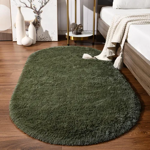 Vista 21 de Softlife Alfombras Esponjosas para Dormitorio, Alfombra de Área Peluda Bonita para Niñas y Niños Habitación de Bebé Decoración del Hogar, 2 x 5 Pies