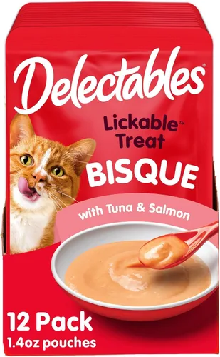 Vista 14 de Hartz Delectables - Golosinas húmedas para gatos, atún, 12 unidades - 3270011057