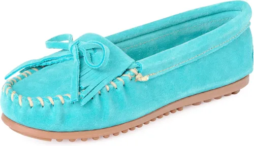 Vista 22 de Mocasín Minnetonka Kilty de gamuza para mujer Tela Arizona