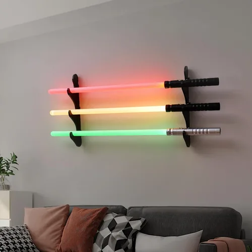 Vista 11 de Soporte para sables de luz - Soporte para sable de luz de plexiglás negro