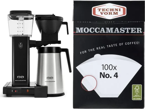 Vista 7 de Moccamaster KBGT Cafetera de color plateado pulido, con jarra térmica, rinde 10 tazas Plateado (Polished Silver)