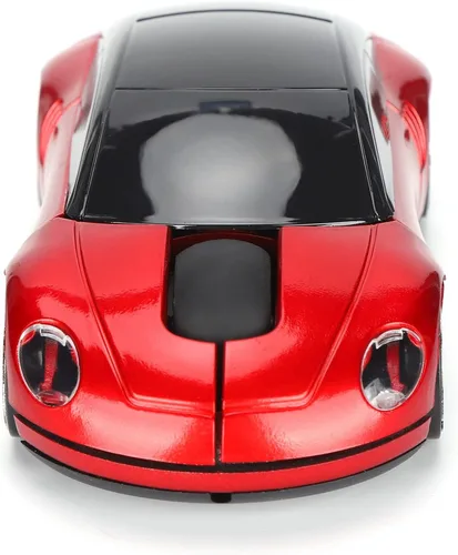 Vista 7 de Ratón de coche de 2.4 GHz, ratón óptico ergonómico con forma de automóvil deportivo 3D con receptor USB, mouse de computadora de 1600 DPI con luz