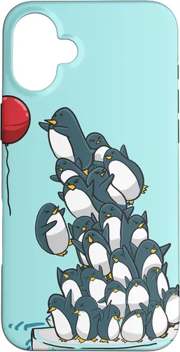 Vista 23 de Penguins Balloon Funny Sea Bird Water Animal Girls Gift Case for iPhone 17