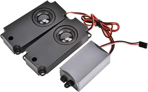 Vista 2 de Simulador de sonido del motor Dilwe, grupo de enlace del acelerador 2 altavoces, simulador de sonido del motor del motor para 1/10 modelo RC coche