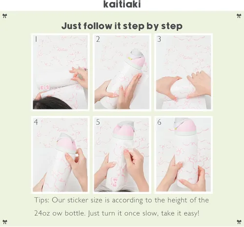 Vista 12 de Swiftie-Inspired - Adhesivo estético de transferencia UV rosa para Owala FreeSip 24 onzas, calcomanía para botella bonita y elegante inspirada