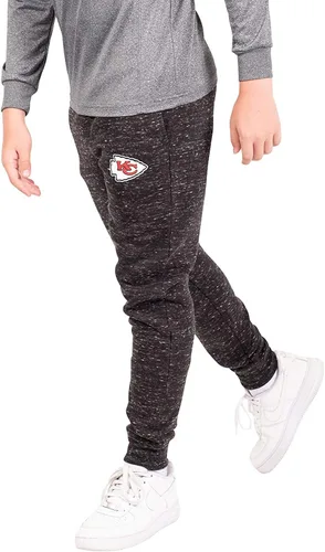 Vista 4 de Ultra Game Boys' NFL Black Snow Fleece Jogger Sweatpants