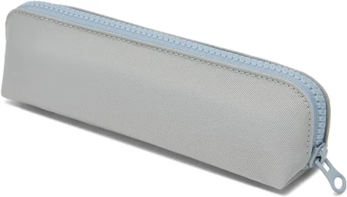 Vista 25 de Estuche para lápices de lona de algodón y bolsa de lápices multifuncional simple con cremallera Almacenamiento portátil (beige)