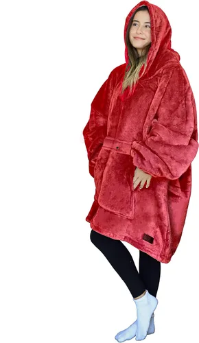 Vista 32 de Tirrinia - Sudadera con capucha de gran tamaño, manta de sherpa cómoda, reversible, gigante, para adultos, hombres, mujeres, adolescentes, esposa