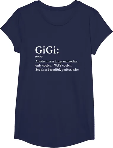 Vista 31 de Gigi Definition - Camiseta de regalo para abuela, cumpleaños y abuela, Negro