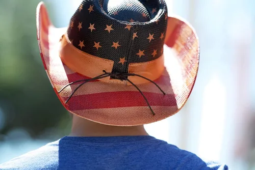 Vista 5 de Retro Rodeo Wild Cowboy Hat - Sombrero de vaquero unisex del oeste para hombre y mujer