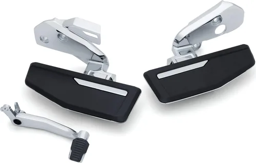 Vista 3 de Kuryakyn 6752 Componente de control de pie de motocicleta: Kit Omni Driver Floorboard para motocicletas Honda Gold Wing 2018-20 con transmisión