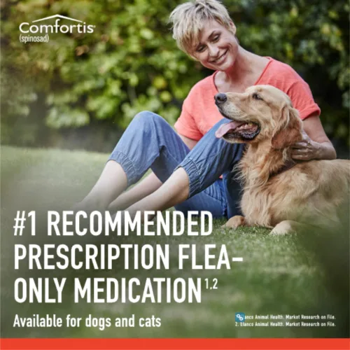 Vista 4 de Comfortis para perros 60.1-120 libras. 6 masticables, suministro para 6 meses