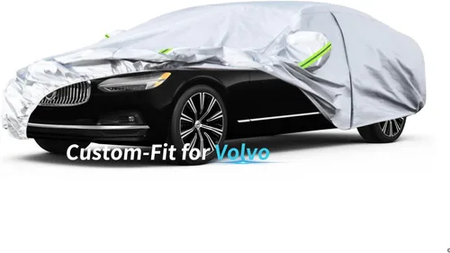 Vista 12 de Funda a medida para automóvil Volvo, funda de automóvil de 7 capas impermeable para todo tipo de clima, para exteriores, cubierta completa contra