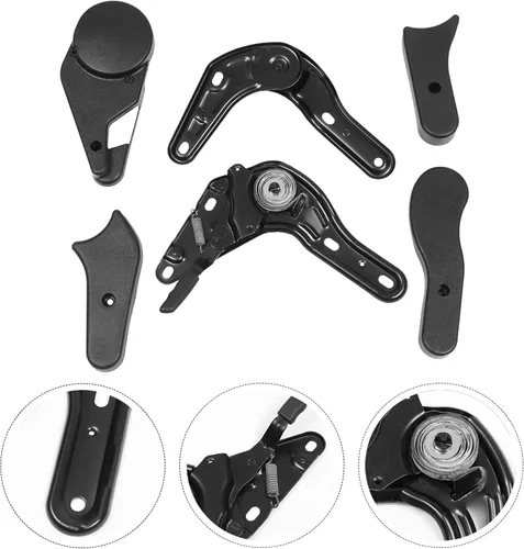Vista 4 de Cabilock Ajustadores de silla de juego elegantes 6 piezas piezas de silla de plástico hierro fácil de instalar accesorios de ajuste para jugadores