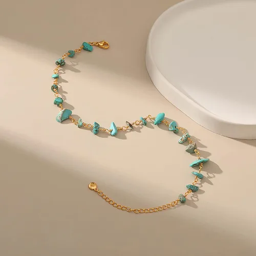 Vista 41 de Tobillera para mujer, chapada en oro de 18 quilates, tobillera con dije de oro, impermeable, para verano, playa, cadena de pie, joyería para regalos