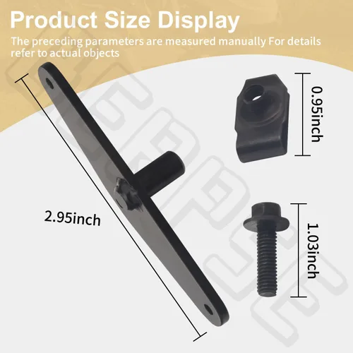 Vista 2 de AM123163 Kit de capó compatible con cortacésped JohnD-eere, compatible con modelos 4200 4300 4400 4500 4600 4700, incluye tuerca M84972, tornillos