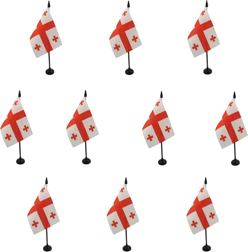 Vista 28 de AZ FLAG Aland Table Flag 4x6 in 100D Polyester Plastic Base Indoor use Finnish 15x10 cm desk flag stitched finish with reinforced edges with
