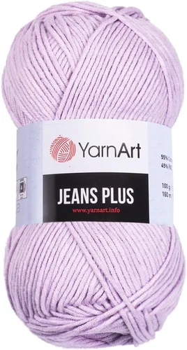 Vista 12 de YarnArt Jeans Plus - Hilo de mezcla de algodón suave, 100g (3.5 onzas), 160m (174 yardas), 55% algodón, 45% acrílico, grosor medio #4, ideal