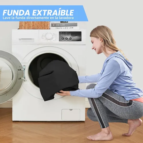 Vista 9 de CYMULA Almohadilla de Colchón de Espuma Viscoelástica para Acampar, Almohadilla para Dormir de 3 Pulgadas para Acampar, Base Antideslizante Inferior