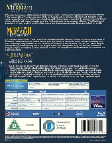 Vista 2 de The Little Mermaid The Complete 3-Movie Collection