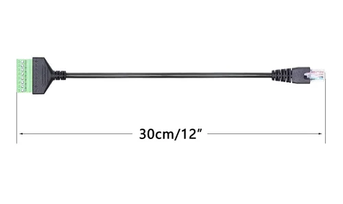 Vista 3 de SinLoon Conector Ethernet RJ45 macho a tornillo de 8 pines, conector de bloque de terminales para Cat7, Cat6, Cat5, Cat5e, Extensor Ethernet CCTV